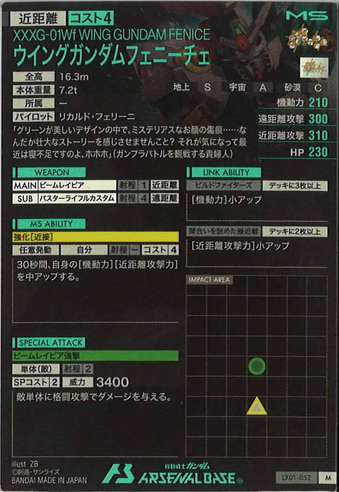 [LX01]ウイングガンダムフェニーチェ【M】LX01-052