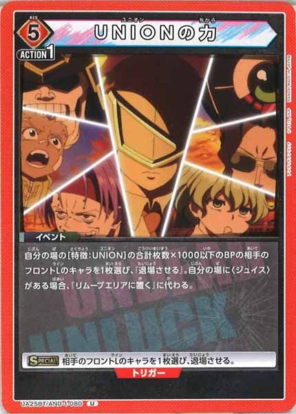 [UA25-BT]UNIONの力【U】UA25BT/AND-1-080